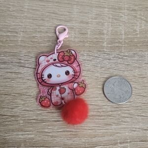 Hello Kitty Pink and Red Bag Accessories Set